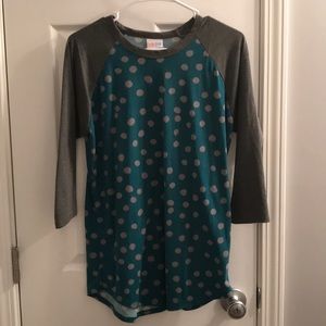 Size Medium LuLaRoe Green and Grey Randy